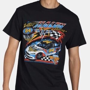 Van Halen racing-inspired graphic tee Black Size Medium